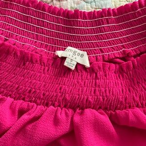 Pink UMGEE size small wide neck or off shoulder top